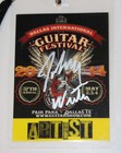 Johnny Winter-signed 2014 37th Annual Dallas Guitar Show Artist All Access Pass