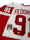 Sergei Fedorov Signed 1997 Red Wings Ccm Stanley Cup Jersey Size Jsa Coa Xxl