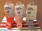 Set Of 3 Glass Water Bottles Simply Essential Bed Bath Beyond Pink Red Blue New 