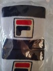 Us Open Fila Unisex Tennis Wristbands White Navy Blue