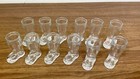 Stolzle Oberglas Beer Boot Shot Glasses - German Boot Shaped Glass   Lot Of 12  