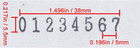 8 Digits Rubber Number Stamp date Stamp  rotating Stamp