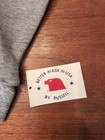 Vtg Russell Athletic Sweatshirt Youth Large Gray Crew Neck Made In Usa 90s Nos 
