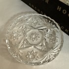 Vintage Set Of 6 Anchor Hocking Coasters Clear Prescut Glass Original Box