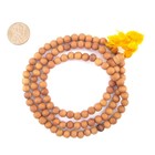 Natural Sandalwood Mala Beads 6mm Nepal Brown Round Wood 22-24 Inch Strand