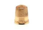 Victorian Yellow Gold Thimble Original 1890 s Simmons Size 12 Mint Condition