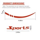  14pcs Car Wheel Stripe Reflective Sticker Decal  Self-adhesive Vinyl Auto Red