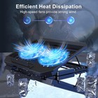 Laptop Cooling Pad With Adjustable Height Two 5 1 Inches Fan 2 Usb Ports Suit