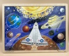 Melissa   Doug 48 Piece Wooden Jigsaw Puzzle Space Voyage Ages 4  15x11   
