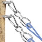 2pcs Stainless Steel Horse Tie Rings With Eye Bolt quick Snap safe Training Gear