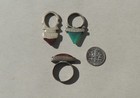 3 Silver Hair Rings Tuareg Mali Niger  3