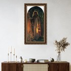 Framed Canvas Print Art The Light Of The World By William Holman Hunt Home Decor