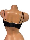Victoria   s Secret Pink Push Up Sports Bra Bralette Solid Black Lace Size L
