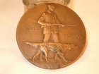 Bronze Medallic Art Society-first Issue C 1930 Hunter   Grouse-high Relief