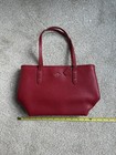 Nwt Coach Mini Leather City Zip Tote Purse True Red 22967
