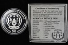 2020 1 Oz Proof Silver Coin     Rwanda Bushbaby     50 Francs Pf Pr    trusted   