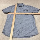 O   neill Button Down Shirt Men   s Blue Short Sleeve Size Large