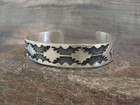 Native American Sterling Silver Bracelet By J  Tahe