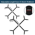 Black Bed Sheet Straps  Triangle  Adjustable Crisscross Corner Holder  Grippers