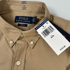 Polo Ralph Lauren Mens M Beige Button Down Shirt New Slim Fit Stretch L s