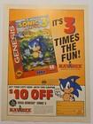    rare Vintage 1994 Sonic The Hedgehog 3 Magazine Lot Strategy Maps   Promo Ads