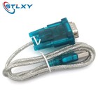 3ft Translucent Usb 2 0 To Db9 Rs232 Serial Converter 9 Pin Adapter Cable Pda