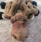 Ganz Webkinz Moose 9  Plush Reindeer Brown Antlers Stuffed Animal Toy No Code