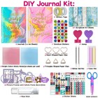 Diy Journal Kit For Girls Stationery Scrapbook Diary Art Crafts Book Set 2 Pcs