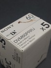 Sony Mini Dv Digital Video Cassette Tapes  x5 Pack  Dvc 60min Premium New Sealed