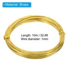 Half Hard Brass Wire 18gauge 1 0mm Diameter 10m 32 8ft Craft Wire