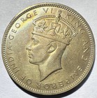 1942 Jamaica 1 Penny  George Vi Unc Obverse Hairlines Nice Detail 