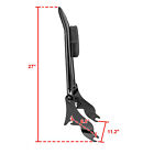 27  Backrest Sissy Bar Pad For Harley Special Road Street Glide Road King 09-24
