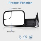 Pair Flip Up Manual Tow Mirrors For 94-01 Dodge Ram 1500 94-02 2500 3500 Lh Rh