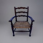 Primitive Antique 18th Century Wooden Ladder Back Chair