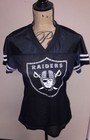 Las Vegas Raiders Women s Glitter Football Jerseys Black And Silver