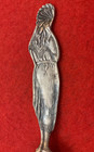 Pocahontas Indian Feather Deerskin Goldwash Sterling Souvenir Spoon Ardmore 16g