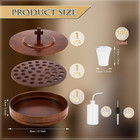 1 Set Wood Communion Set Holy Communion Trays For Churches With Lid Churches Cup