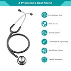 Stethoscope With Medical Penlight  Name Tag  Long Tube For Doctor Nurse Clinical