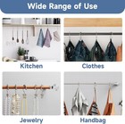 Shower Curtain Hooks Rings  Rust Resistant Metal Double Glide Shower Set Of 12