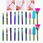 20 50pcs Diamond Nail Drill Bits For Nail Tool Nail Art Grinding Drill Bits Set