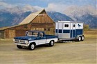 1972 Ford F100 Truck Tandem Horse Trailer Farm Ranch Stable Equine Western Rodeo