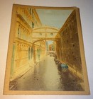 Antique Victorian European Landscape  The Bridge Of Sighs  Italy  Cabinet Photo 
