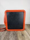 Western Electric Noteworthy 1980 s Orange Corded Wall Phone With Chalkboard