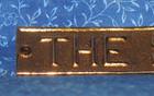 Antique Reproduction Cast Bronze  Ice Box Name Plate Nameplate  The Soo