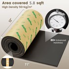 Kaqiluo High Density Self-adhesive Sound 0 4  X 12  X71   5 8sqft  Black