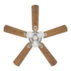 Hampton Bay Glendale Iii 52 In  Led Indoor Brushed Nickel Ceiling Fan With Light