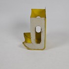 Vintage Yellow Metal Match Holder Dispenser Wall Mount Floral Decor Kitchen