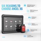 Ancel X6 Bluetooth Obd2 Scanner Bidirectional Diagnostic Tool Full System Scan