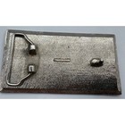 Vintage Western Floral Engraved Belt Buckle Rectangular Silver Tone Metal 