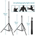 Professional Adjustable Photography 2x Softbox Stand W  2pcs E27 5400k Bulbs
